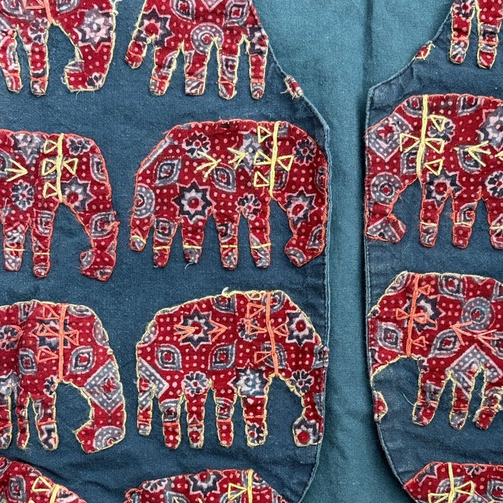 Elephant Patterned Embroidered Vest - image 2